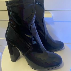 Black High Heel Ankle Booties